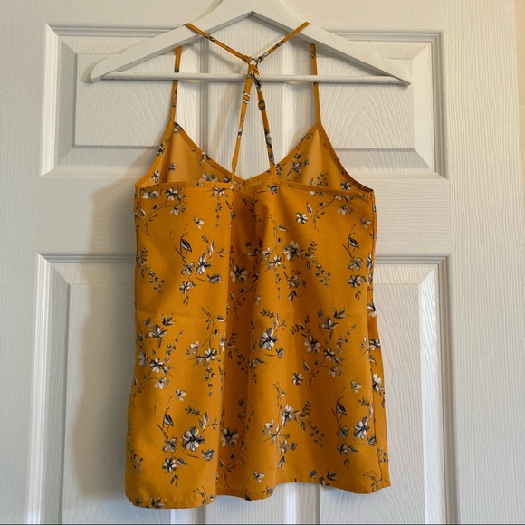 Yellow floral cami top - Picture 3 of 3